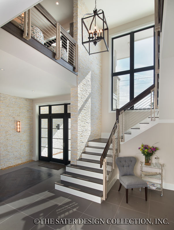 Entry way and the stairway to the second floor.